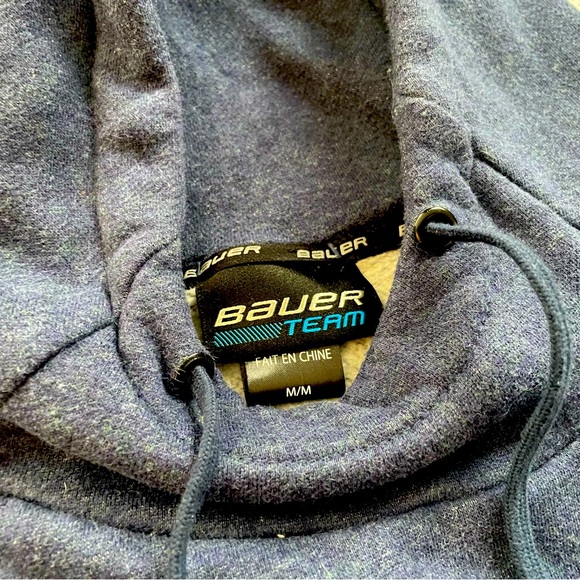 Bauer Hockey Team Fleece Hoodie Size Medium in Navy Blue - Picture 2 of 7